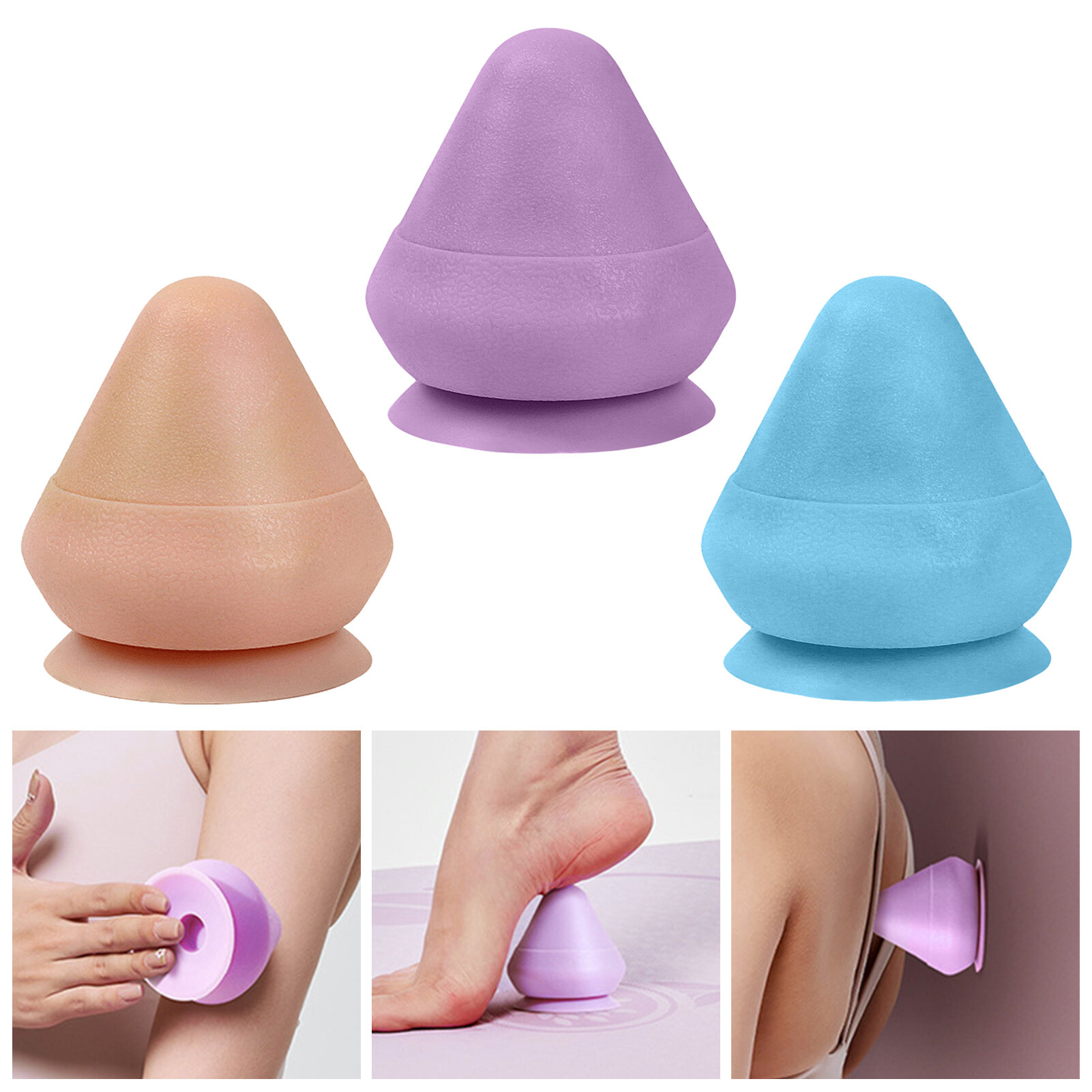 Ralapu Fascia Cone Relieve Muscle Pain Suction Cup Design Non