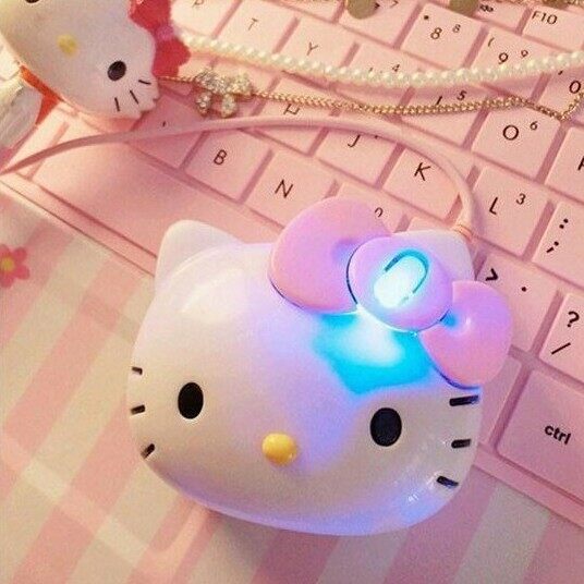 Bluetooth Mouse Mini Pc Ordinateurs portables Accessoires Hello Kitty  Wireless Mouse Cute Cartoon Girl Desktop Computers And Laptop