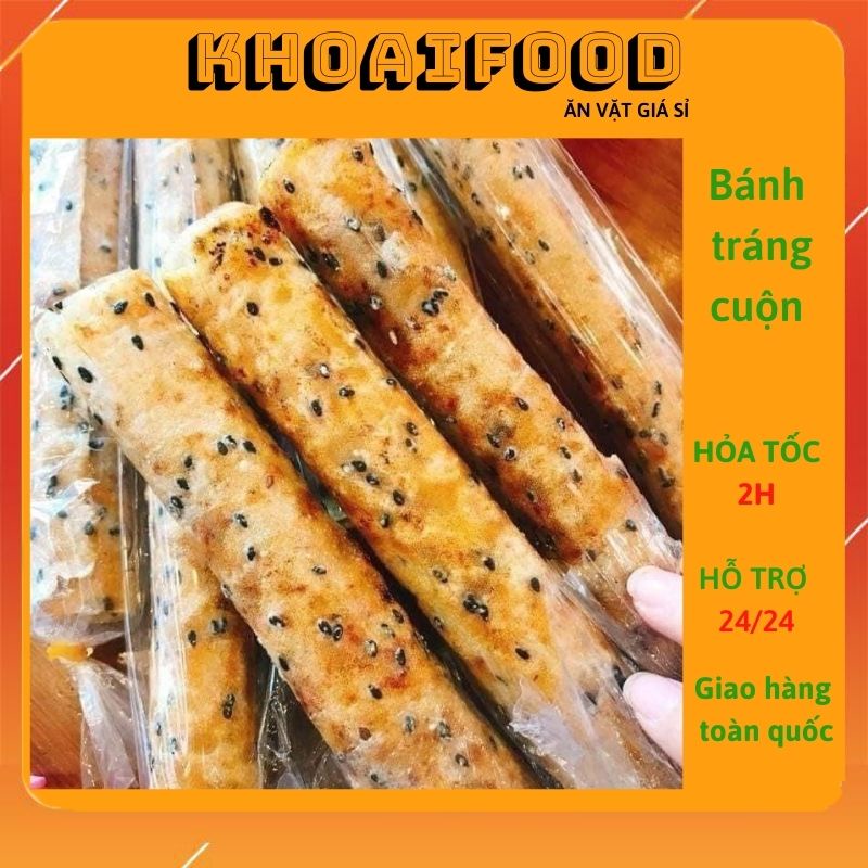 Bánh tráng cuộn Bảy Mập vị mắm ruốc chuẩn vị Sài Gòn