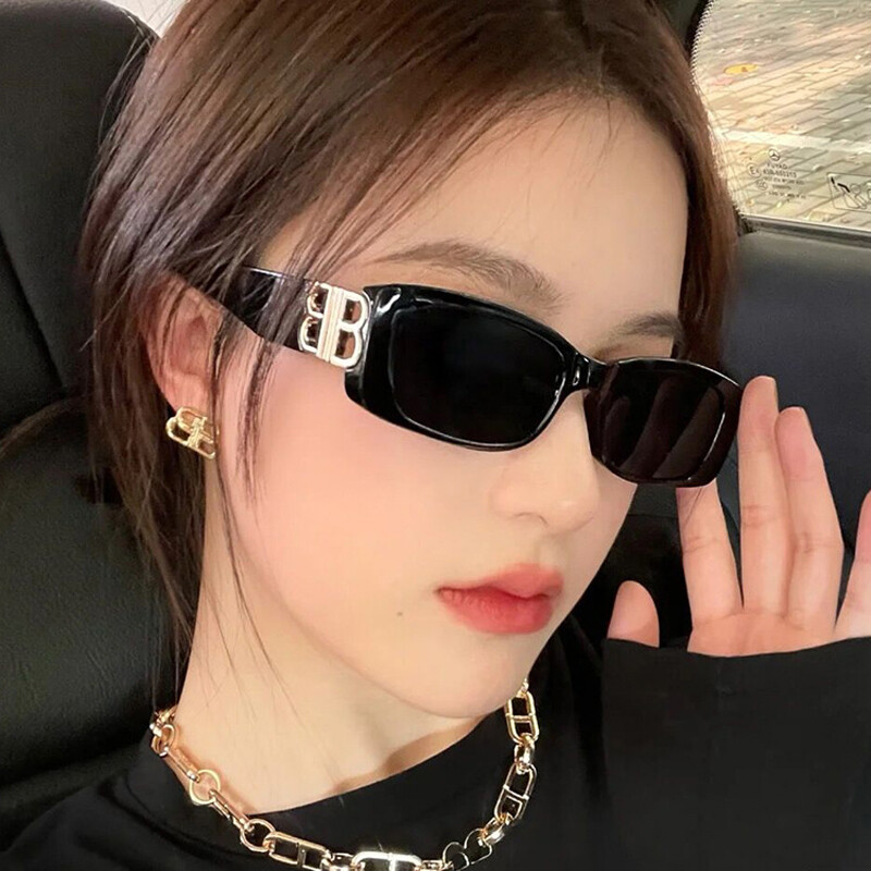 Kính mát Miaoya bảo vệ chống tia cực tím phong cách punk retro thời trang ngoài trời dành cho nữ