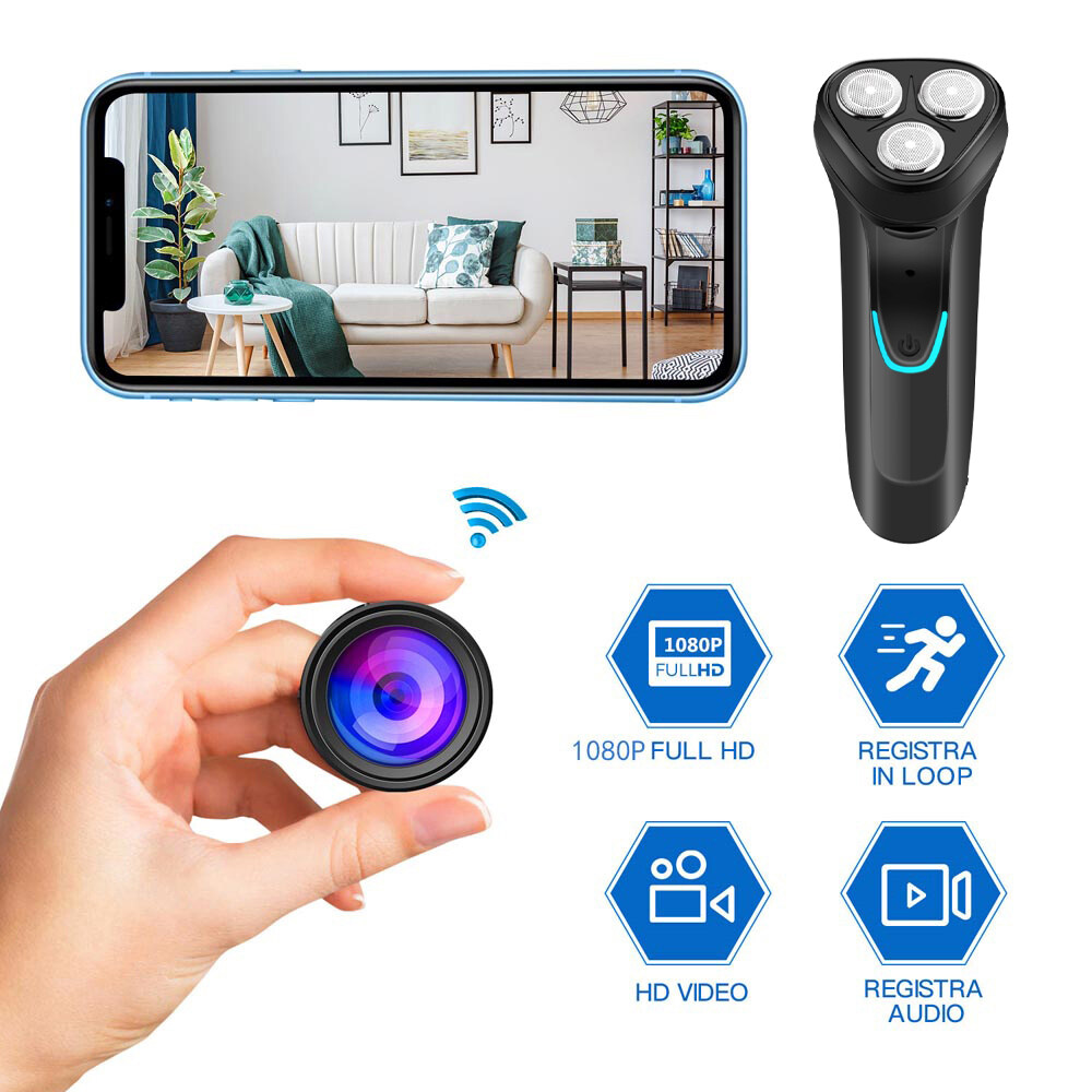 electric razor wifi hidden spy camera