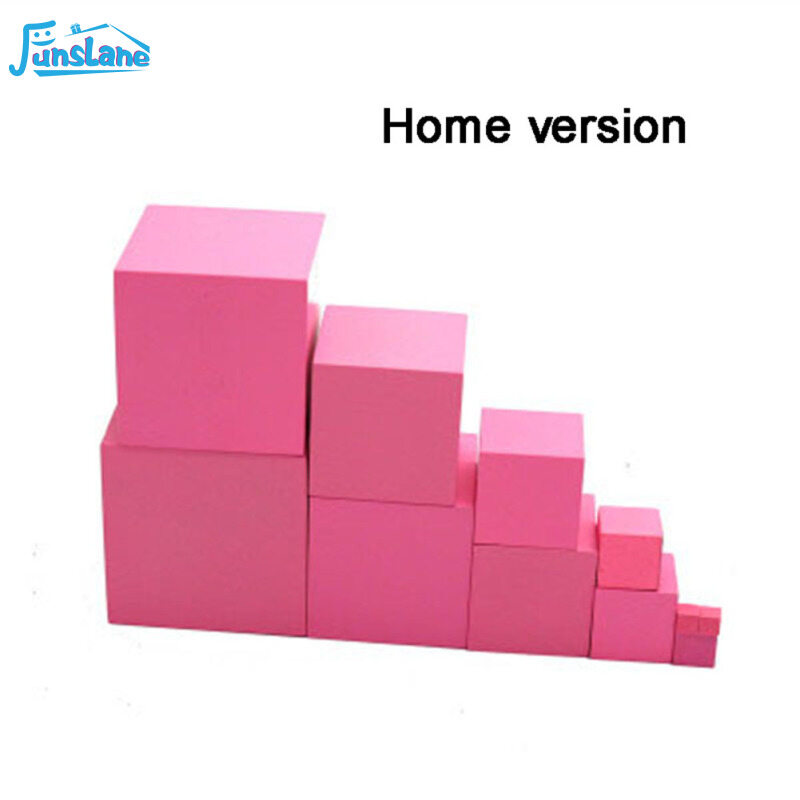 Funslane đồ chơi lắp ghép tháp khối màu hồng bằng gỗ montessori cho trẻ em đồ chơi xếp chồng hình dạng bằng gỗ thông minh đồ chơi giáo dục sớm toán học