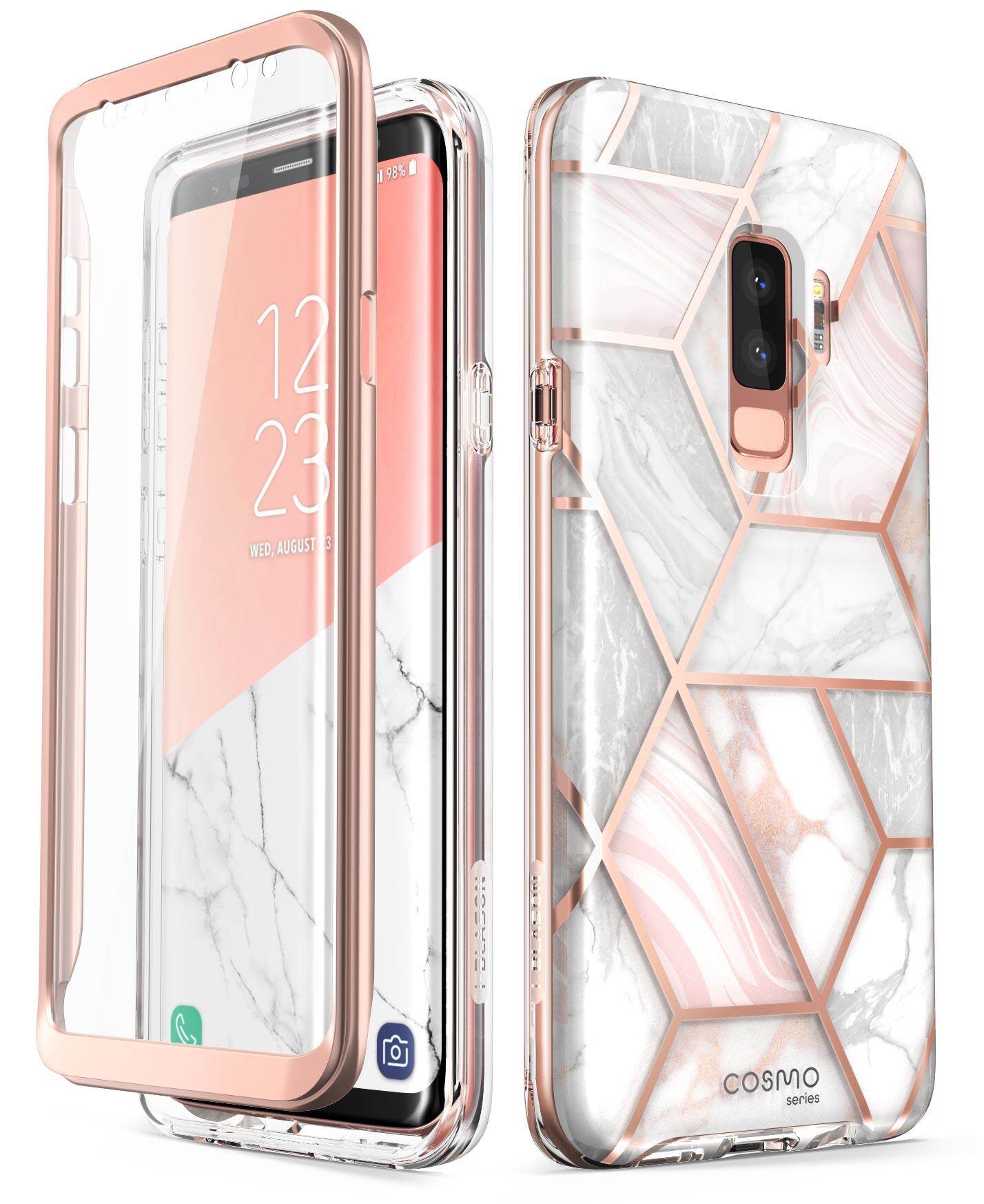 Dành cho samsung galaxy samsung galaxy s9 plus ốp lưng i-blason toàn thân lấp lánh trong suốt ốp lưng có nắp đậy bảo vệ màn hình