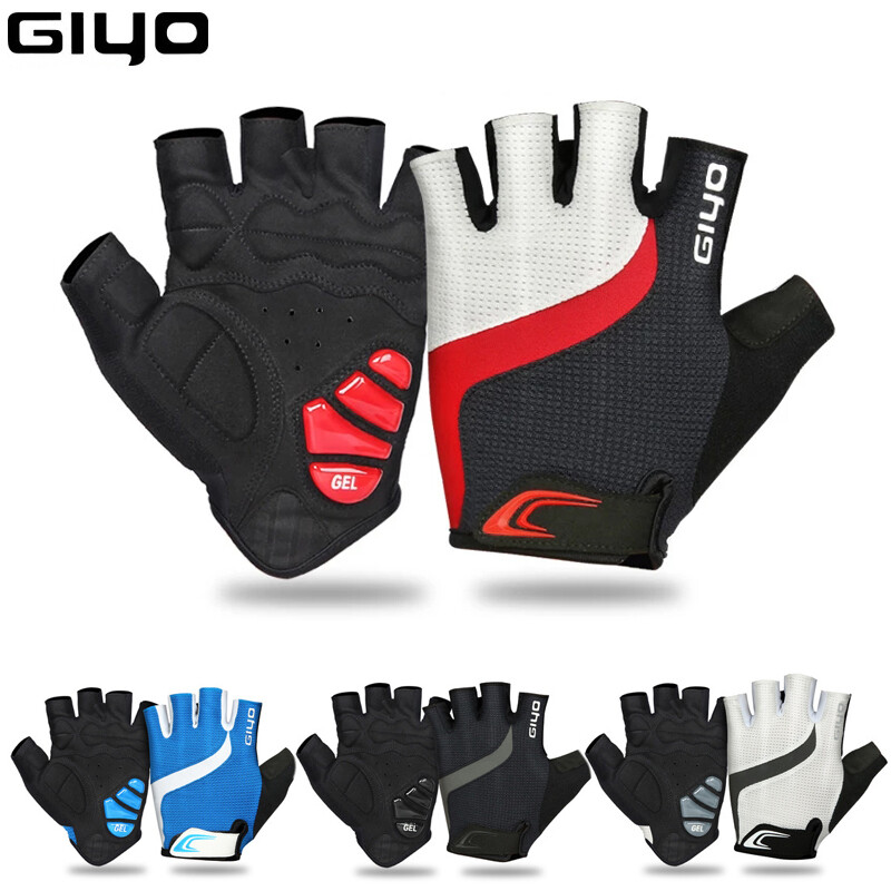 Giyo găng tay xe đạp, găng tay thể thao ngoài trời nửa ngón dành cho nam nữ miếng gel găng tay đạp xe đua đường trường mtb thoáng khí, dh
