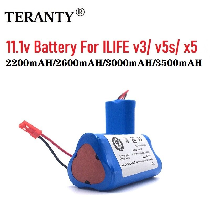 Pin 11.1v 2200/2600mah/3000mah/3500mah cho pin robot hút bụi ecovacs ilife v1 v3 x3 v3 v5 x5 v5s cw310 cen250