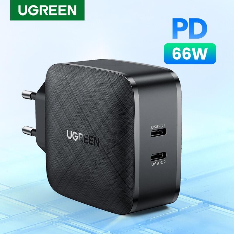 Ugreen 66W sạc PD sạc nhanh 4.0 3.0 Loại C Pd sạc USB Sạc Nhanh Di Động