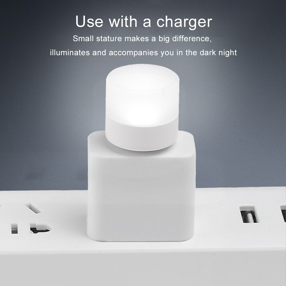 Dẫn đèn Phích cắm USB đèn ban đêm loại nhỏ máy tính sạc điện di động Cuốn Sách Nhỏ đèn LED bảo vệ mắt đèn đọc Đèn bàn
