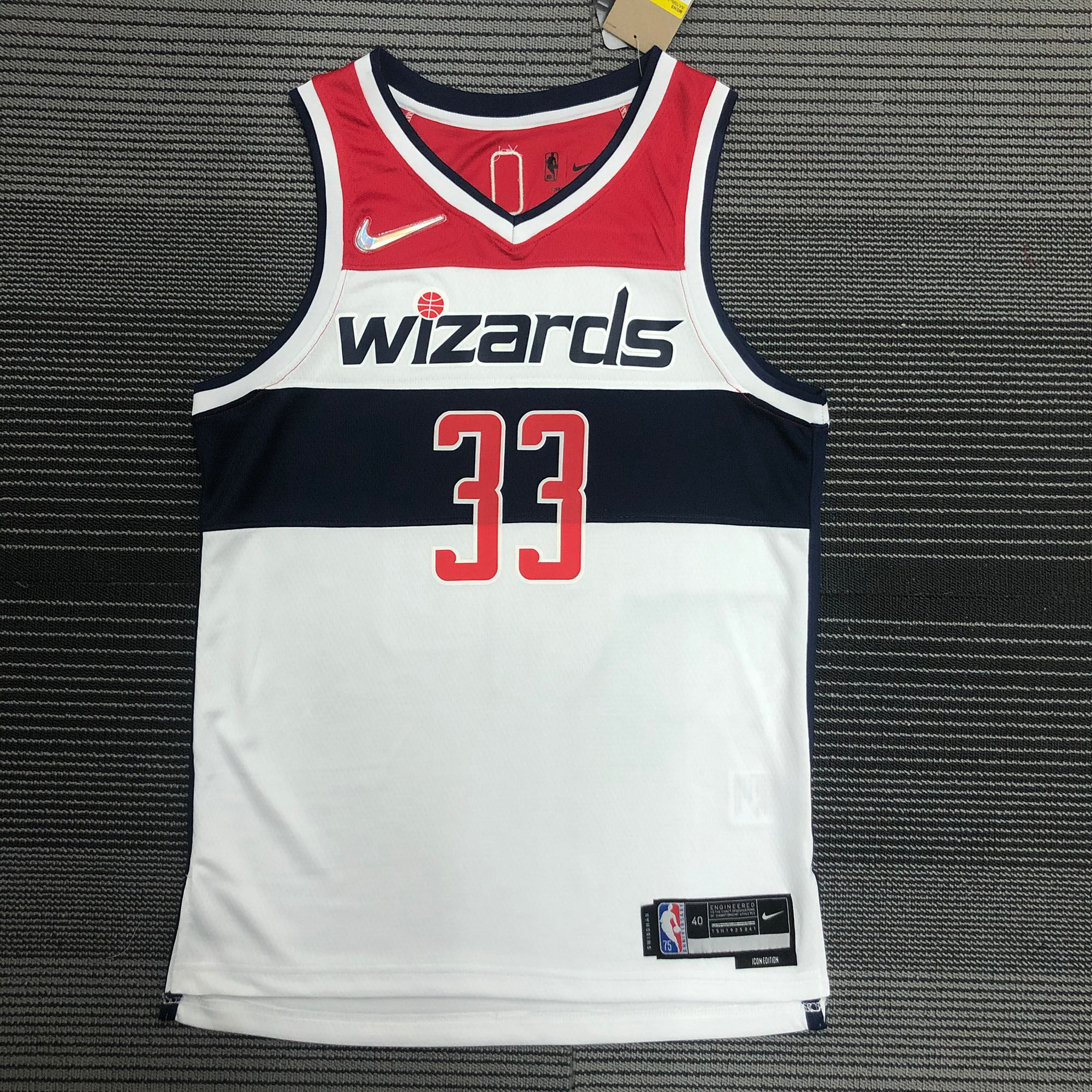 wizards white jersey