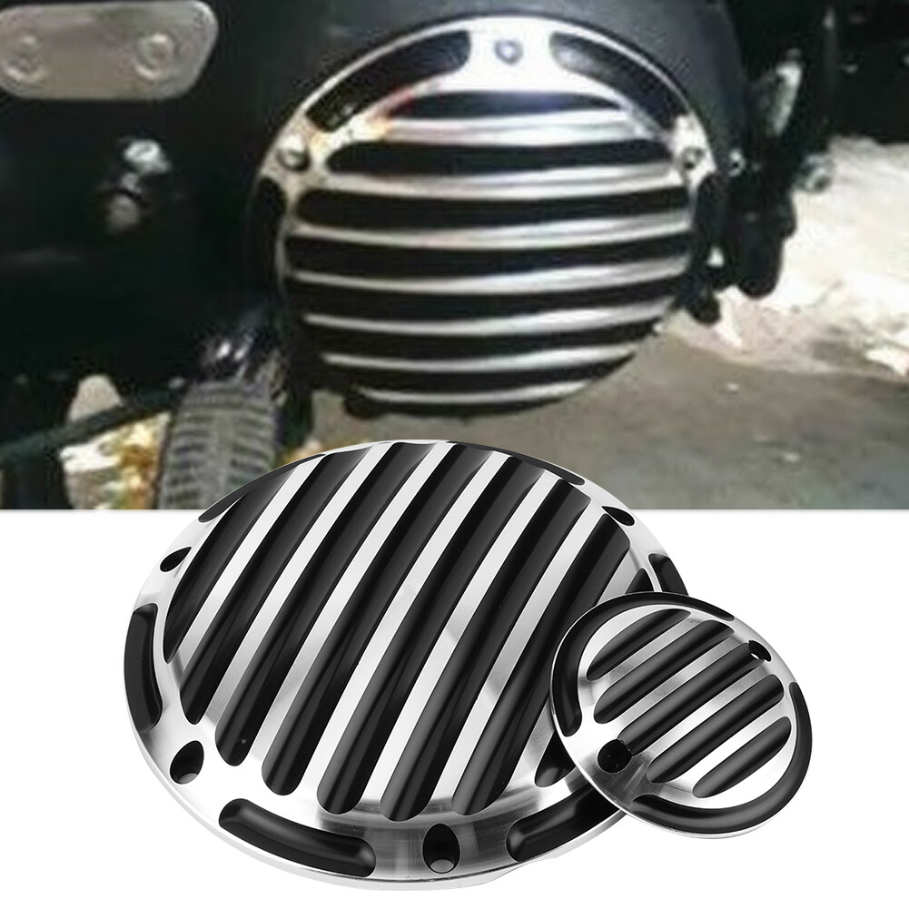 Xe Máy Derby tông đơ ly hợp Side Bìa động cơ thời gian cap mạ đen phù hợp cho Touring FLD FXD XL883 xl1200 96-13