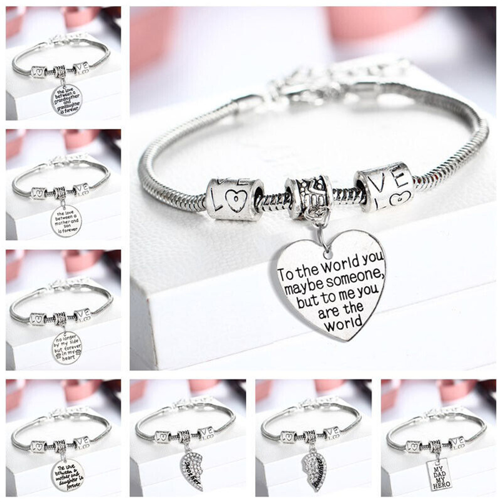 Chữ Bangle mẹ Hoang Dã mẹ thành viên gia đình Vòng tay ngọt ngào