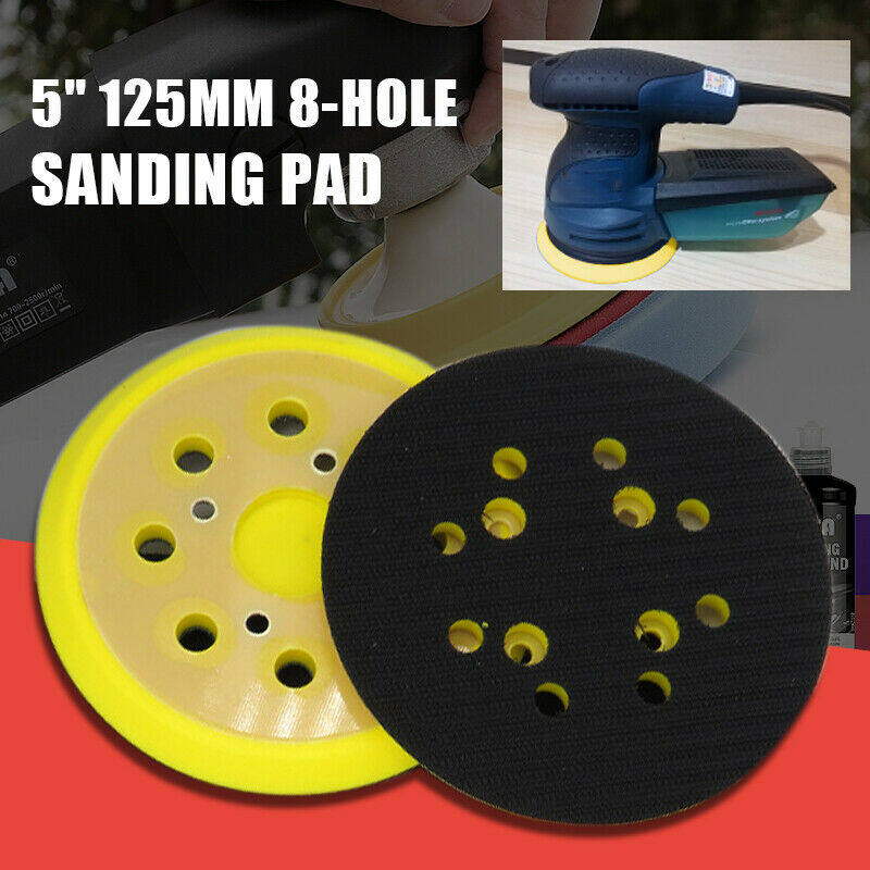 Tấm Chà Nhám 8 Lỗ 5 125Mm, Chà Nhám Pad, Đánh Bóng Pad Thay Thế Cho Máy Mài Quỹ Đạo