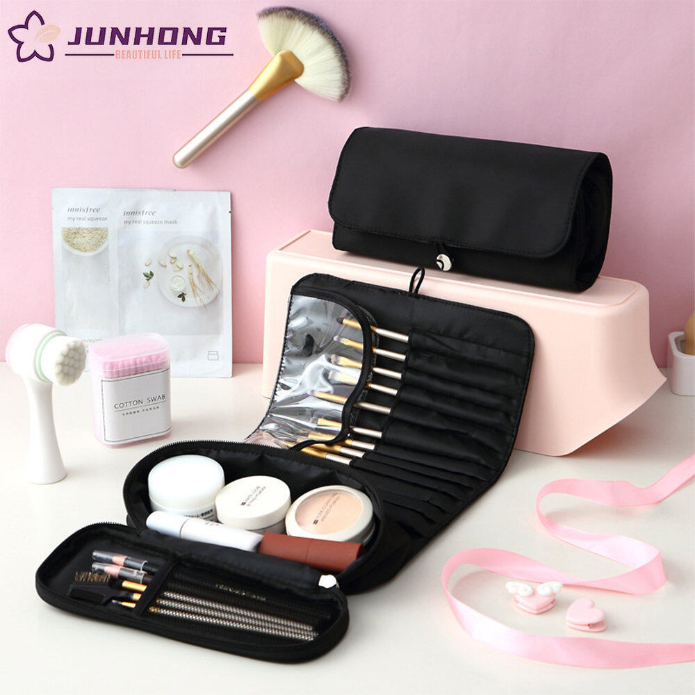 Túi đựng cọ trang điểm Túi đựng bút kẻ lông mày di động Túi đựng mỹ phẩm gấp Túi đựng văn phòng phẩm