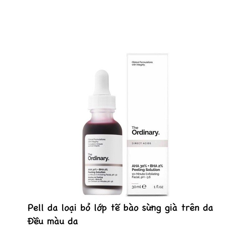 - Serum The Ordinary AHA 30% + BHA 2% Peeling Solution