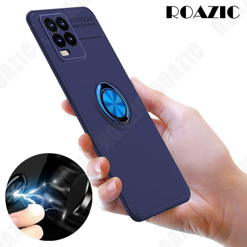 ROAZIC Dành Cho Realme 8 8 Pro, Ốp Điện Thoại, Vỏ Khung Nhẫn Nam Châm Ốp Lưng Silicon Mềm 360 Bảo Vệ