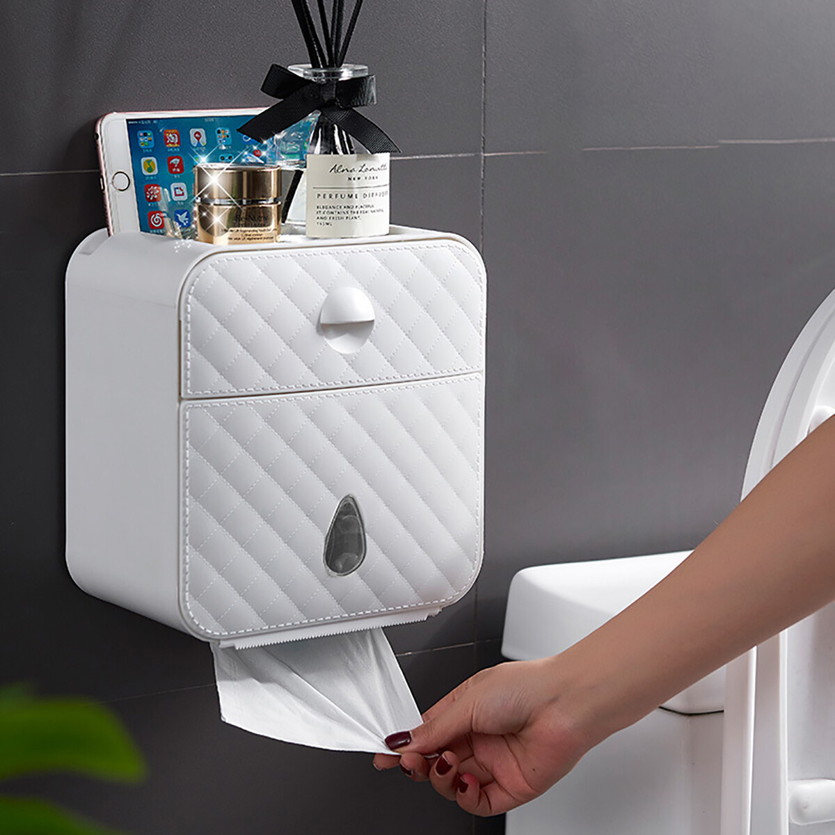 Generic 1/2 Layers Wall Mounted Paper Tissue Towel Dispenser Toilet