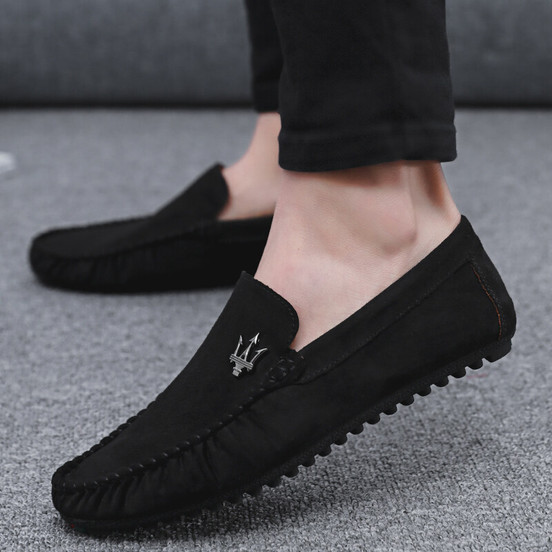 【Lower price】 Flat Canvas Shoes for men 2020 New British Slip On Fashion Casual Shoes for men Lazy Shoes Loafers for men