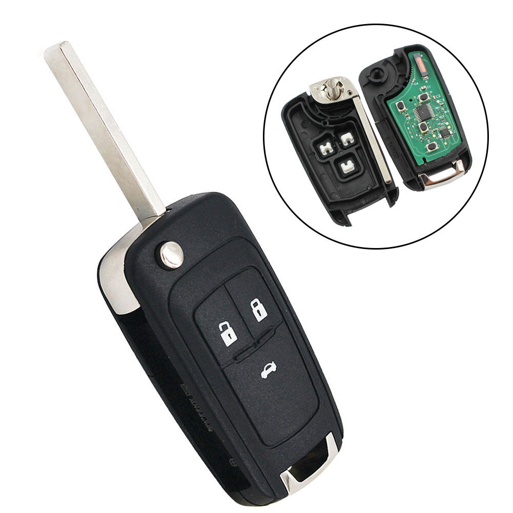 Chìa khóa điều khiển từ xa id46 chip 3 nút 434mhz cho xe hơi Chevrolet Cruze Aveo Orlando - INTL