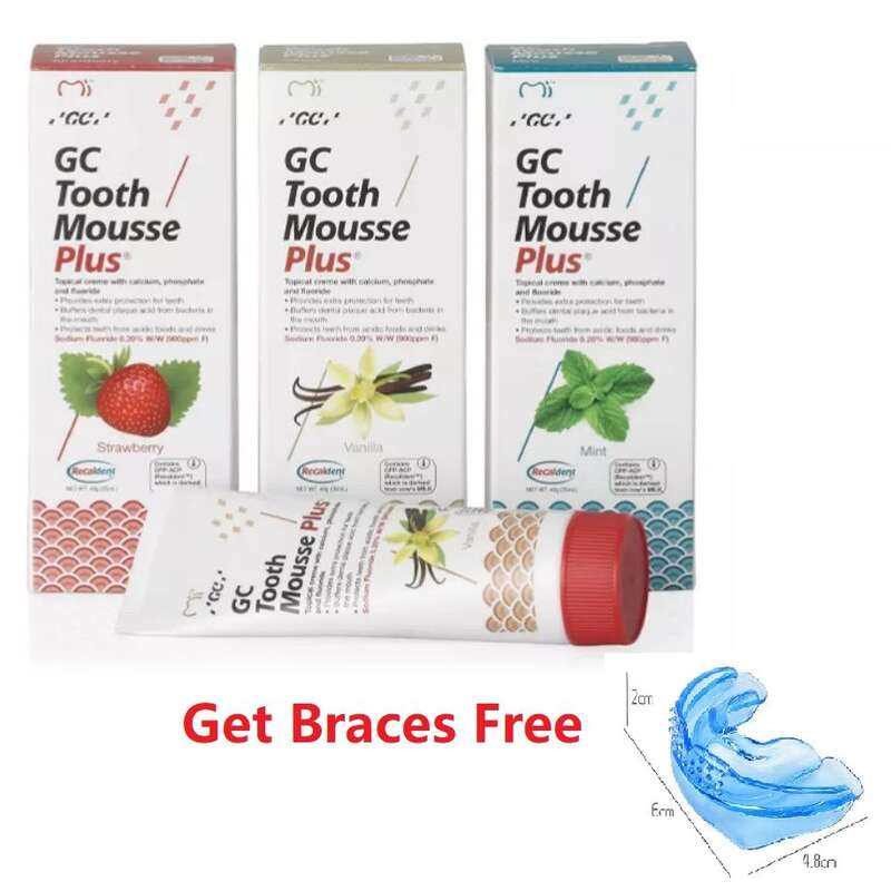 GC răng Mousse cộng™Kem bôi với canxi sinh học, Phosphate và fluorideexp 2027 + diona-dny