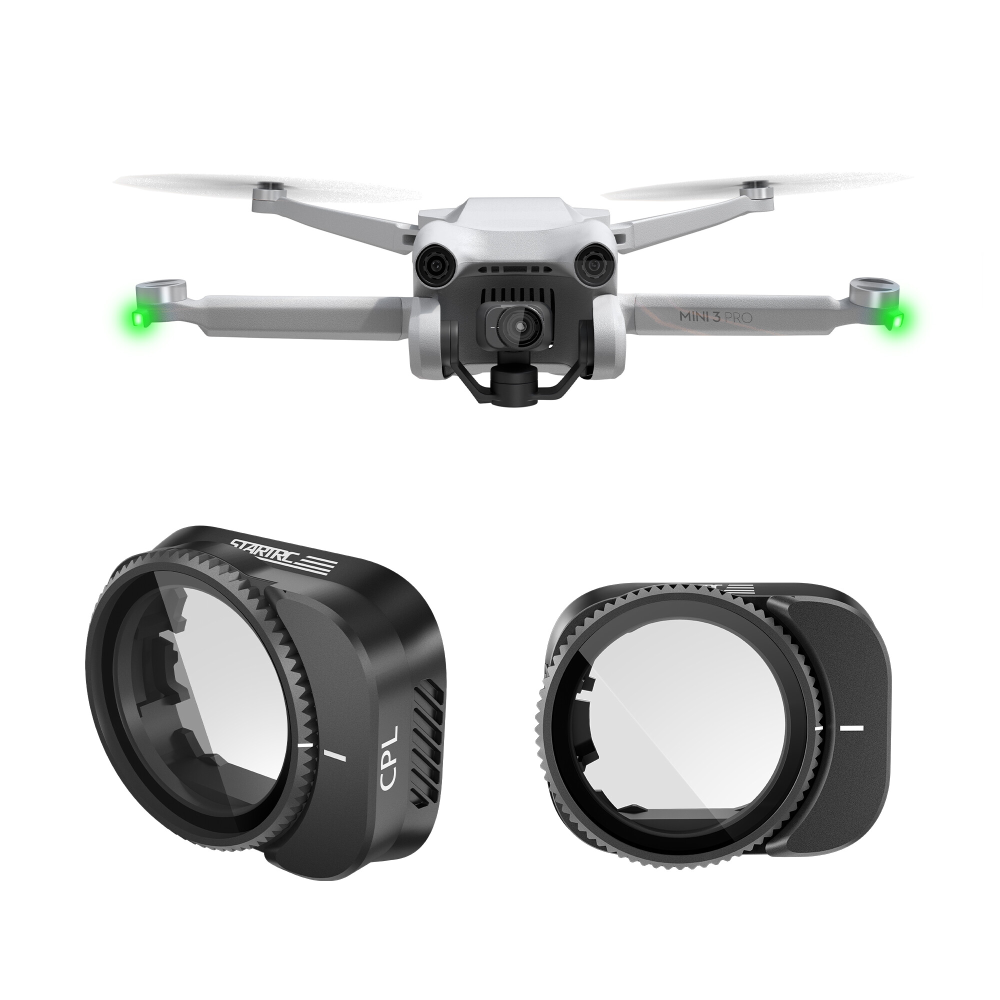 Coolmanloveit 1 chiếc kính lọc cpl kính lọc giảm ánh sáng có thể điều chỉnh pcl cho dji mini 3 pro dr one