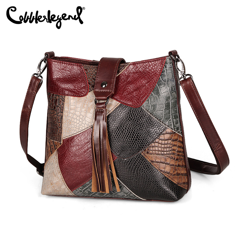 Genuine Leather for Women Handbag Female Shoulder Messenger Bags New Women Composite Bags ราคา 1,300 บาท*ส่งฟรี