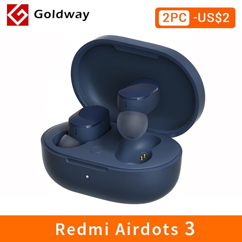 Suitable For Xiaomi Redmi Airdots 3 TWS Mi True Wireless Bluetooth 5.2 Earphone Auto Link Qualcomm Chip Touch Control Apt-X Adaptive Headset