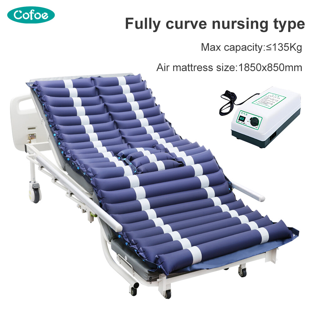 Cofoe Anti Bedsore Striped Ripple Mattress Anti-Decubitus Anti-Bedsore Nursing Care Bedsore Prevention Inflatable With Electric Air Pump Alternating Pressure (TKD-04B) ราคา 4,600 บาท*ส่งฟรี