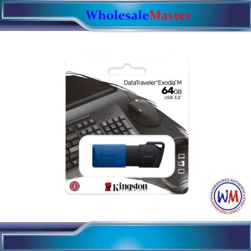 Ổ đĩa USB Flash USB ổ đĩa flash Flashdrive Kingston 64GB DataTraveler exodia M USB Flash ổ đĩa flash (Màu xanh) dtxm/64GB