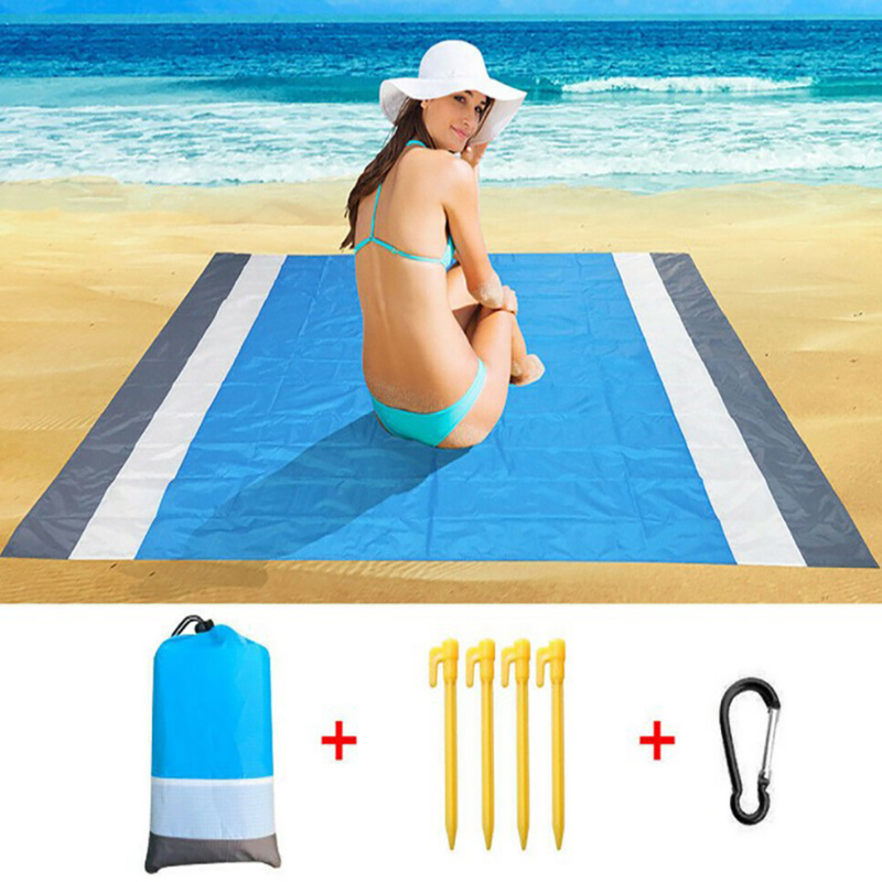 Graceful Thảm Khăn Đi Biển Ngoại Cỡ Chăn Dã Ngoại Chống Nước Chống Gió Bãi Biển Không Cát