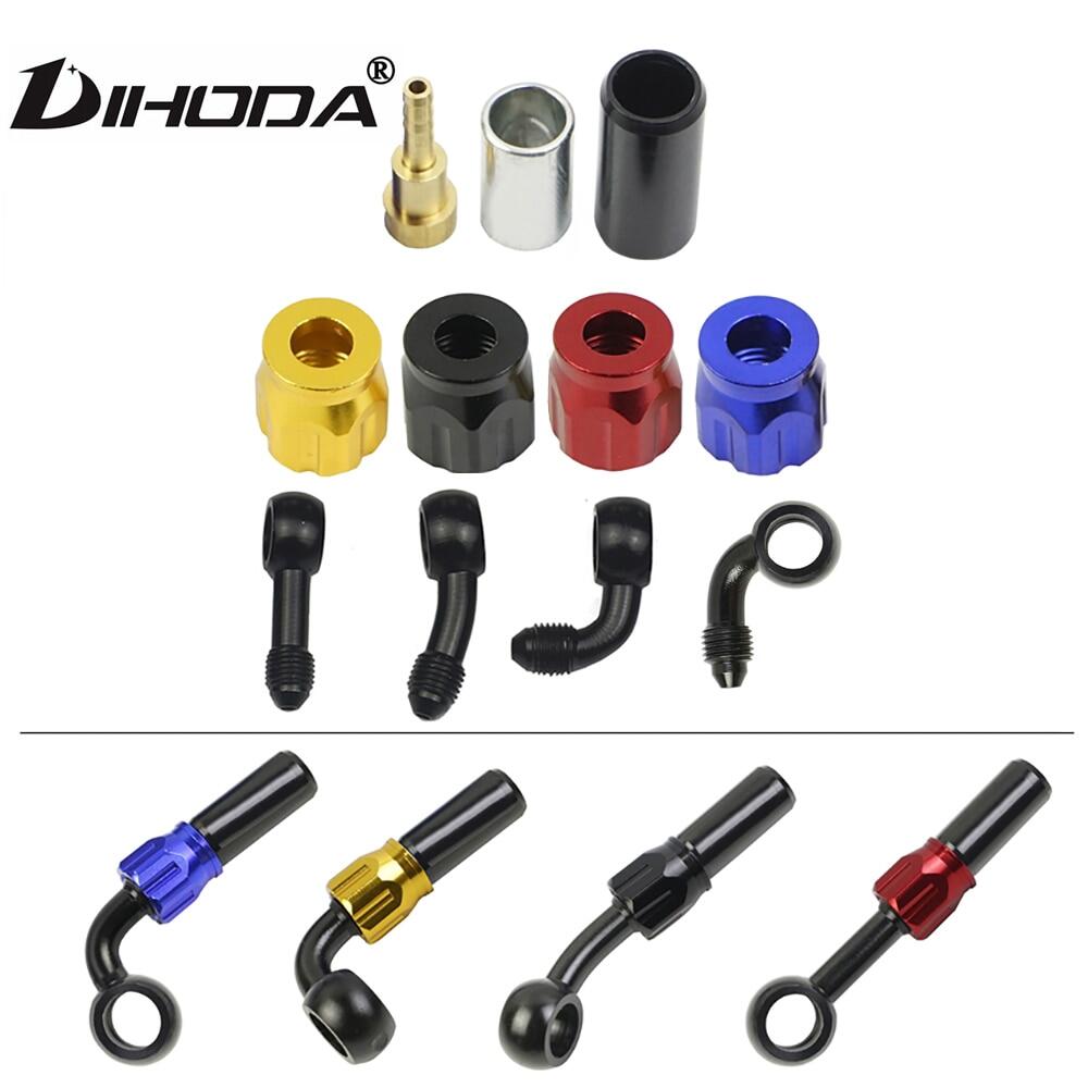 AN3 ống dầu của phanh khớp banjo loại bỏ nhôm Moto thủy lực gia cố bàn phanh đường ống dầu cho xe máy ATV Dirt bi