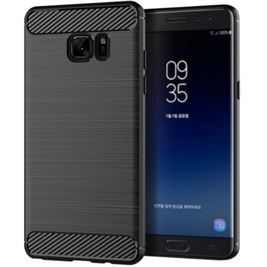 Lthmy ốp cho samsung galaxy note fan edition /samsung galaxy note fe ốp điện thoại tpu silicon mềm vỏ chải kết cấu sợi carbon ốp bảo vệ toàn bộ chống va đập