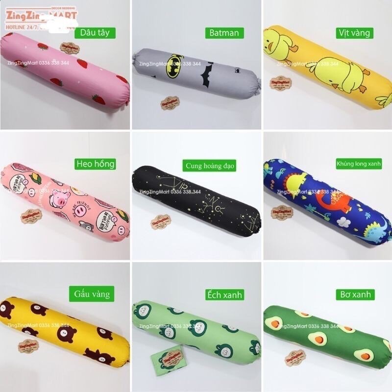 Vỏ gối ôm poly cotton