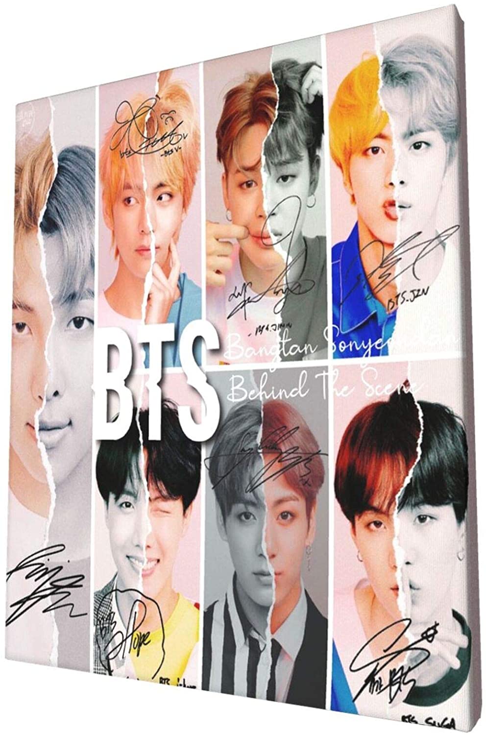 Bts Poster - Canvas Wall Art, High-Def Print, Living Room Bedroom
