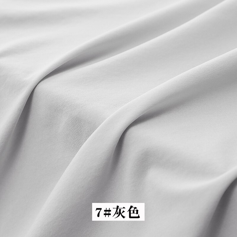 Skirt Lining Four-Way Stretch Fabric For Sewing Dress Jackets Clothing Linings Anti-Fade Solid Color White Cloth Per Meter TJ3826