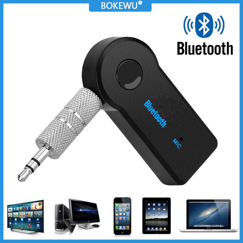 BOKEWU Bộ Thu Phát Âm Thanh Bluetooth 5.0 Âm Thanh Nổi Mini Bluetooth AUX USB 3.5Mm Giắc Cắm Cho Tai Nghe Máy Vi Tính Bộ Chuyển Đổi Không Dây Cho Xe Hơi
