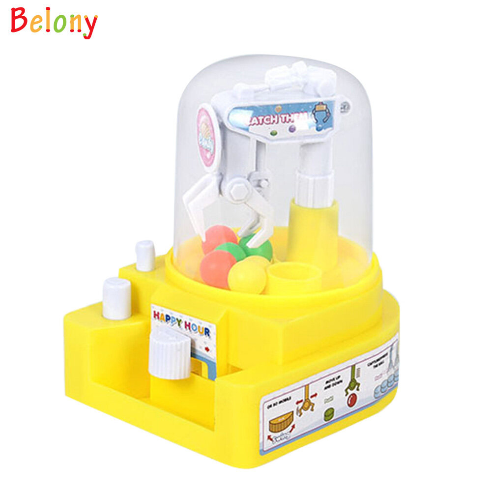 Belony Mini Claw Machine Kids Grab Ball Candy Doll Machine Toy for Kids