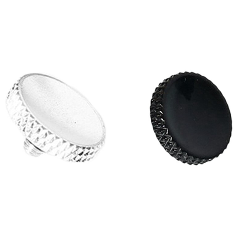2pcs camera shutter release button metal for fujifilm xt30 xt20 xt10 xt3 xt2 xpro2 x100f x - black & silver