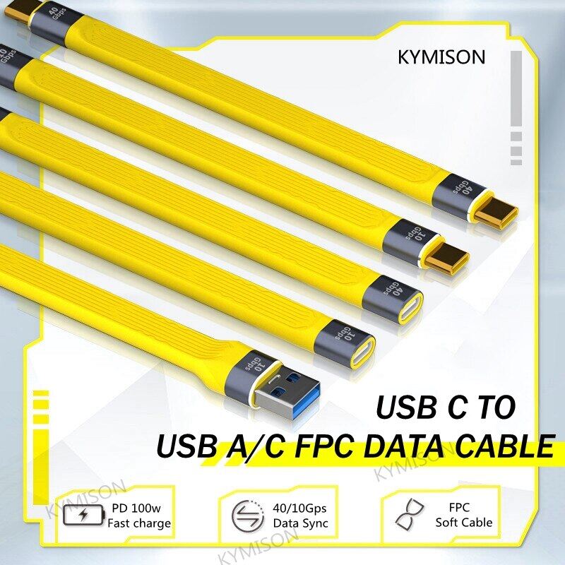 100w usb c để loại c cáp usb 4.0 thunderbolt 3 40gbps 5a cáp dữ liệu usb loại c pd nhanh chóng sạc kết nối bộ chuyển đổi cho mac máy tính xách tay máy tính xách tay