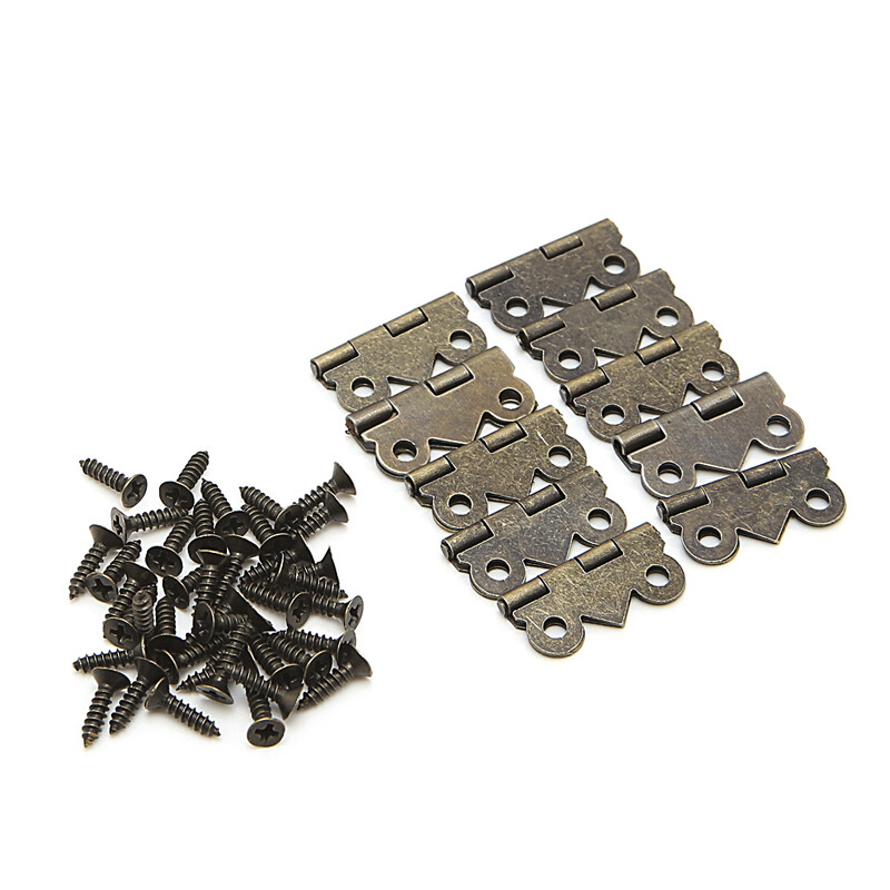 10x mini cho cửa bướm tủ ngăn kéo hộp trang sức bản lề đồ nội thất 20mm x1