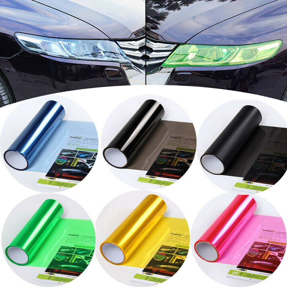 Onwrace tấm bọc đèn hậu đèn pha tạo kiểu cho xe hơi 60cm x 30cm tấm phim dán đề can