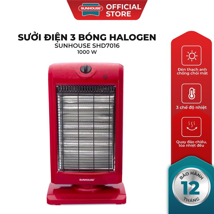 Đèn sưởi hồng ngoại sunhouse shd7016