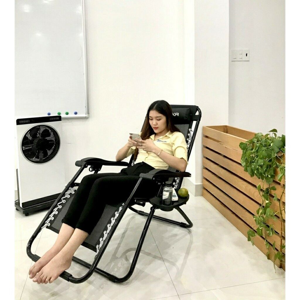 Ghế xếp thư giãn đa năng sumika 179a - tải trọng 300kg tặng khay để ly.