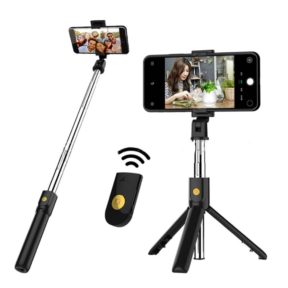 Cầm tay Bluetooth tương thích từ Xa Gậy chụp ảnh selfie có nút bấm đứng Tripod cho máy ảnh của điện thoại