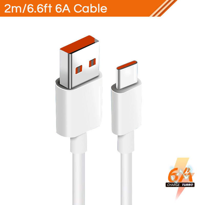 【Hàng Có Sẵn】dây Cáp Ngày 2M Loại C Sạc Siêu Nhanh USB 6A Chính Hãng, Cho Mi 10T 10 Pro Redmi 9 9C 9A K30i K40