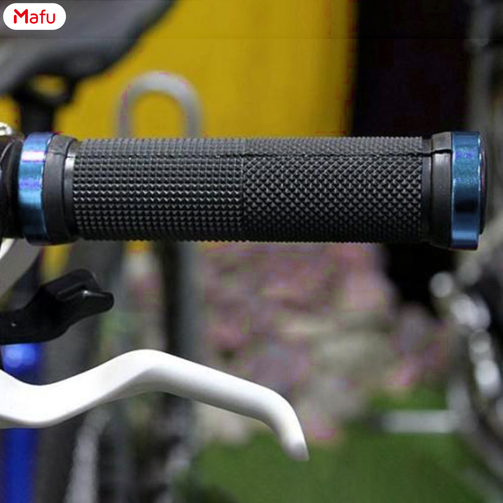 MA Bike Handlebar Grips Double Lock on Bicycle Rubber Handle Bar for BMX Mountain Bicycle MTB ราคา 50 บาท*ส่งฟรี