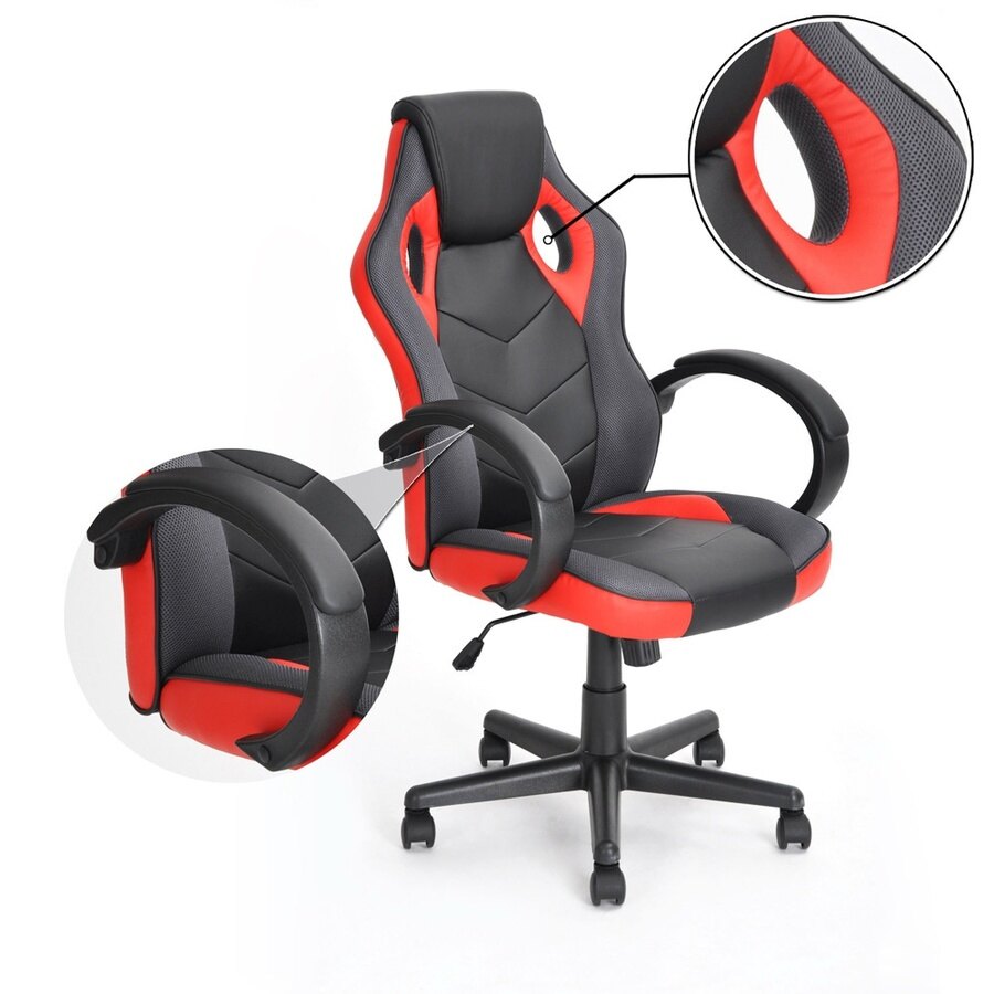 SMITH เก้าอี้สำนักงาน ขนาด 63x68x116 LINTON RED LP ราคา 2,748 บาท*ส่งฟรี