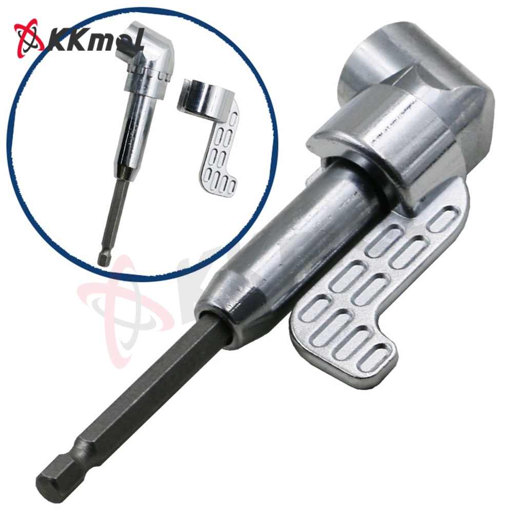 Kkmol đầu nối dài mũi khoan góc vuông 105 độ cho góc chặt với nam châm mạnh đầu vặn vít chuôi lục giác 1/4 inch đầu giữ mũi khoan góc
