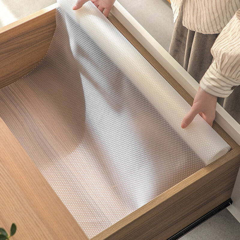 Cuttable Drawer Mat Non Slip Cabinet Shelf Liner Mats Cupboards Pad Oil-proof Waterproof Table Placemat Paper ราคา 41 บาท*ส่งฟรี
