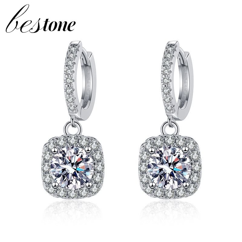 Bestone Bông Tai Moissanite Bông Tai Moissanite Bạc S925 Cho Nữ
