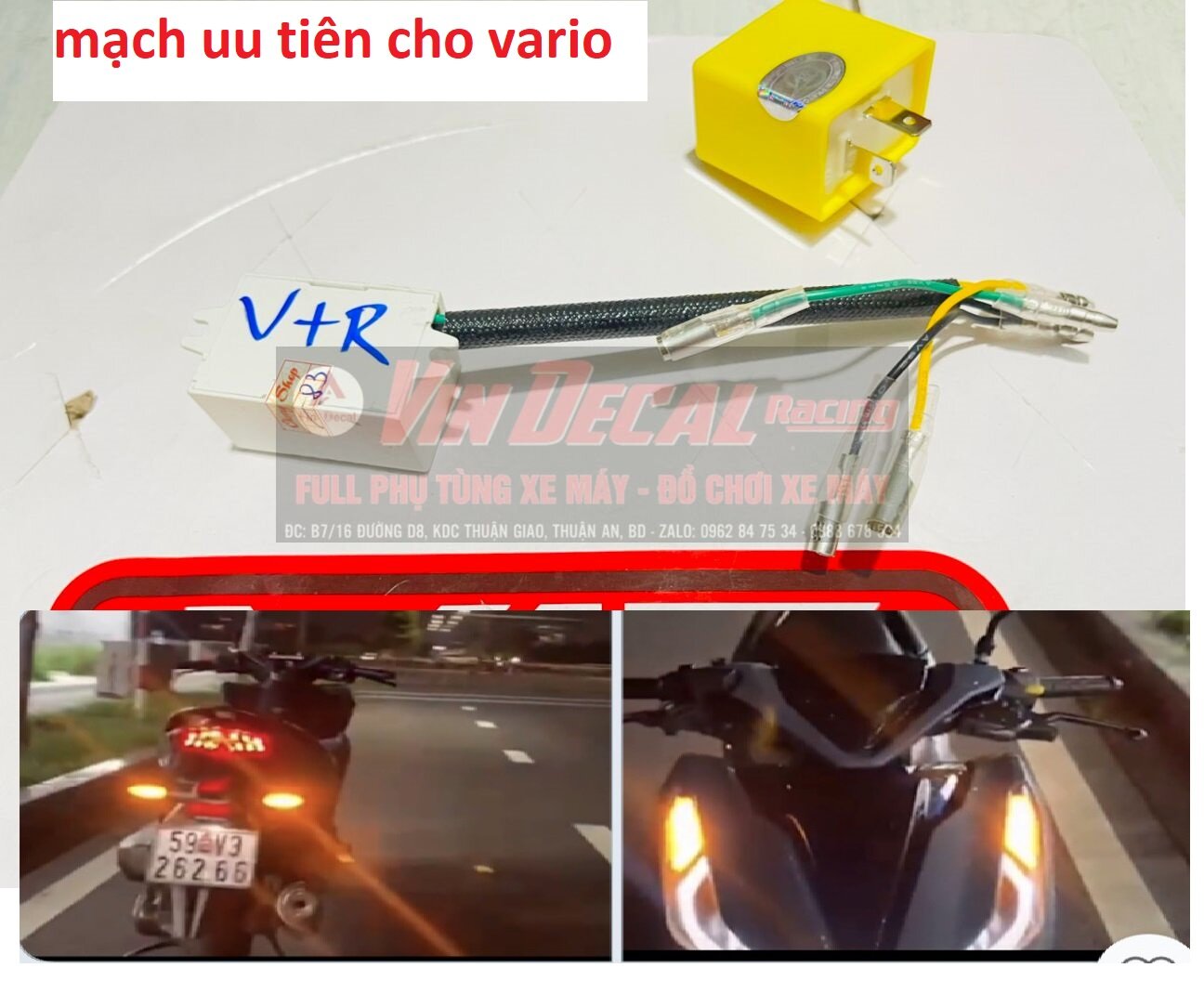 Mạch ƯU TIÊN cho Vario 17-21 Winner X Mạch ha hazard cho Vario 17-21 Winner X BH 6 tháng