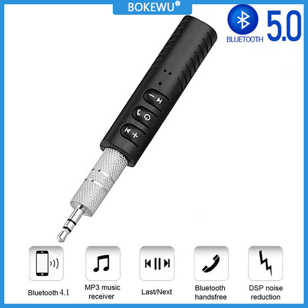 BOKEWU Bộ Chuyển Đổi Đầu Thu Bluetooth 3.5 Giắc Cắm 5.0 Mm Bộ Thu MP3 Rảnh